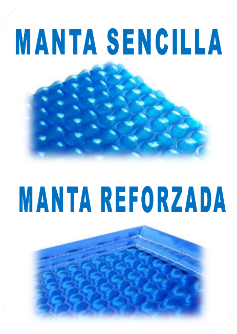 MANTA CON Y SIN REFUERZO PERIMETRAL EN PVC